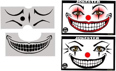 面绘模板 - 刻版眼小丑 - 小丑 8 yrs-adult